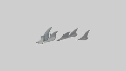 Shark Fins Model 3D model