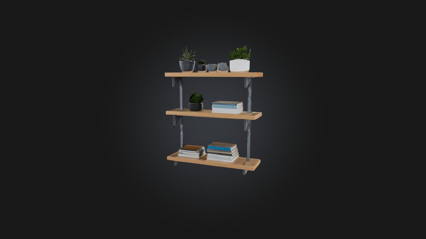 3D model Shelf VR / AR / low-poly