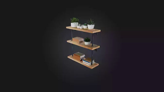 3D model Shelf VR / AR / low-poly