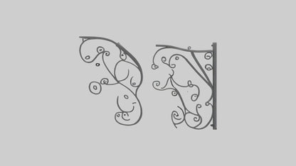 Shelf brackets model 3D model