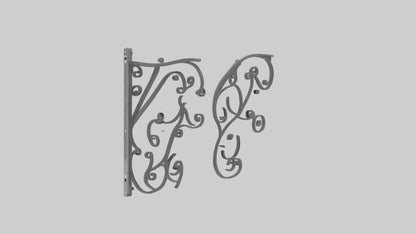 Shelf brackets model 3D model