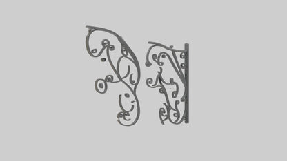 Shelf brackets model 3D model