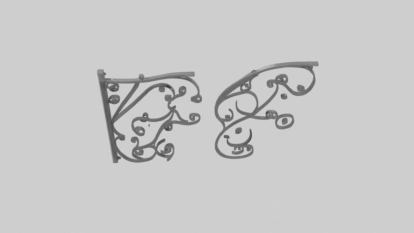 Shelf brackets model 3D model