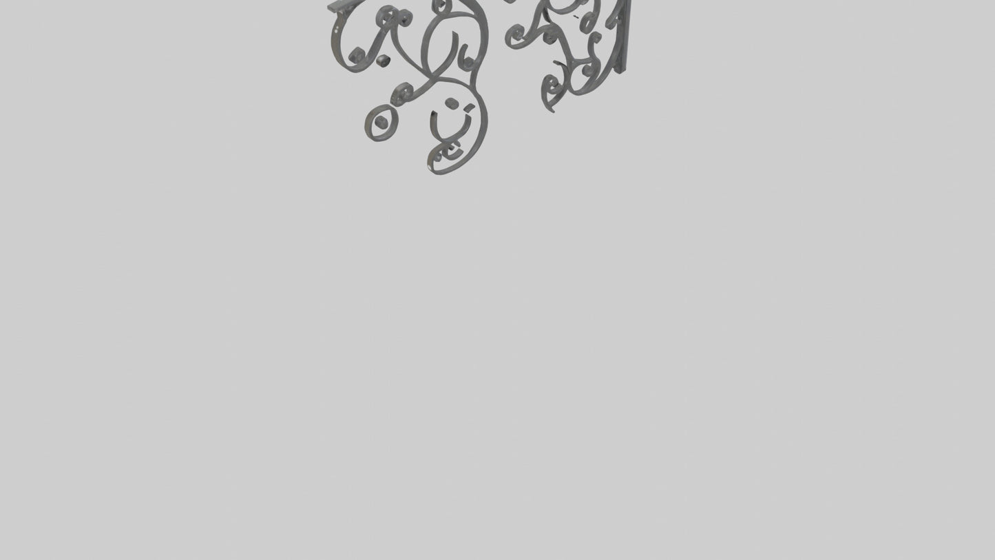 Shelf brackets model 3D model