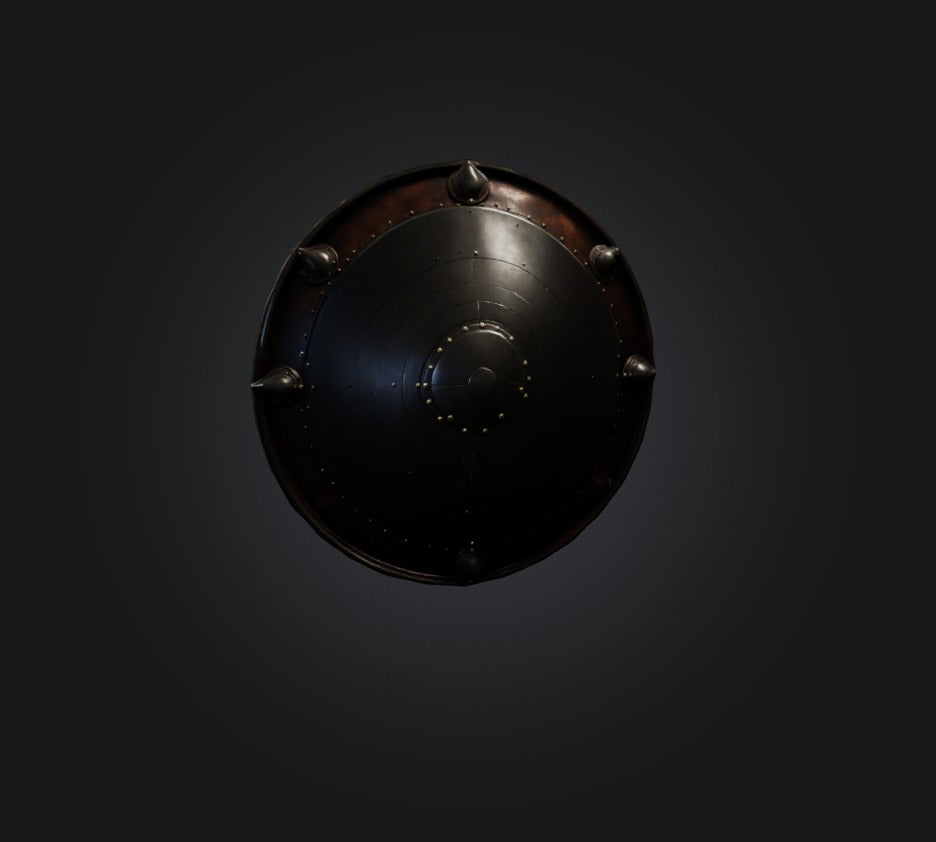 3D model shield VR / AR / low-poly