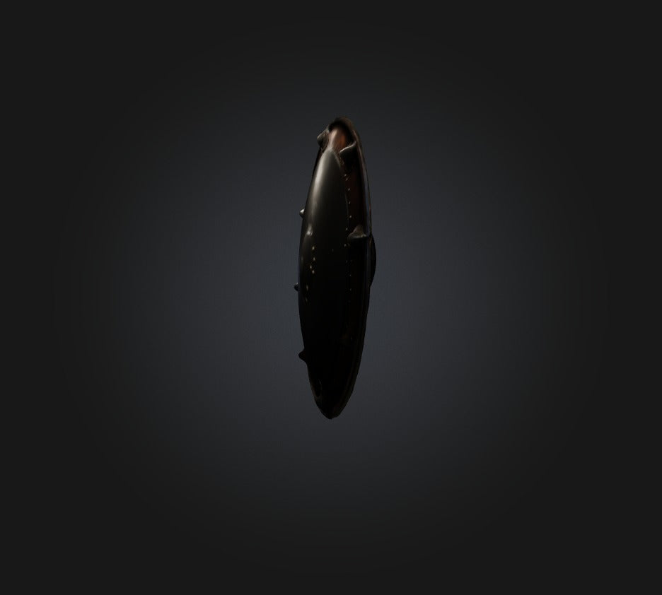 3D model shield VR / AR / low-poly