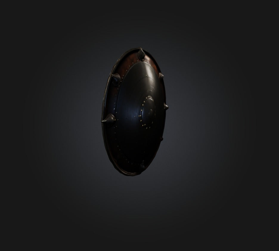 3D model shield VR / AR / low-poly
