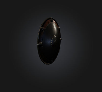 3D model shield VR / AR / low-poly