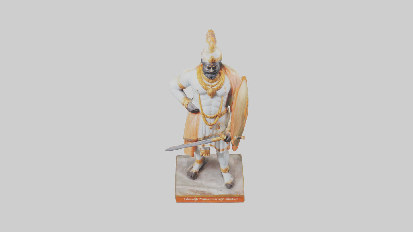 Shivaji Maharaj Statue Model 3D model
