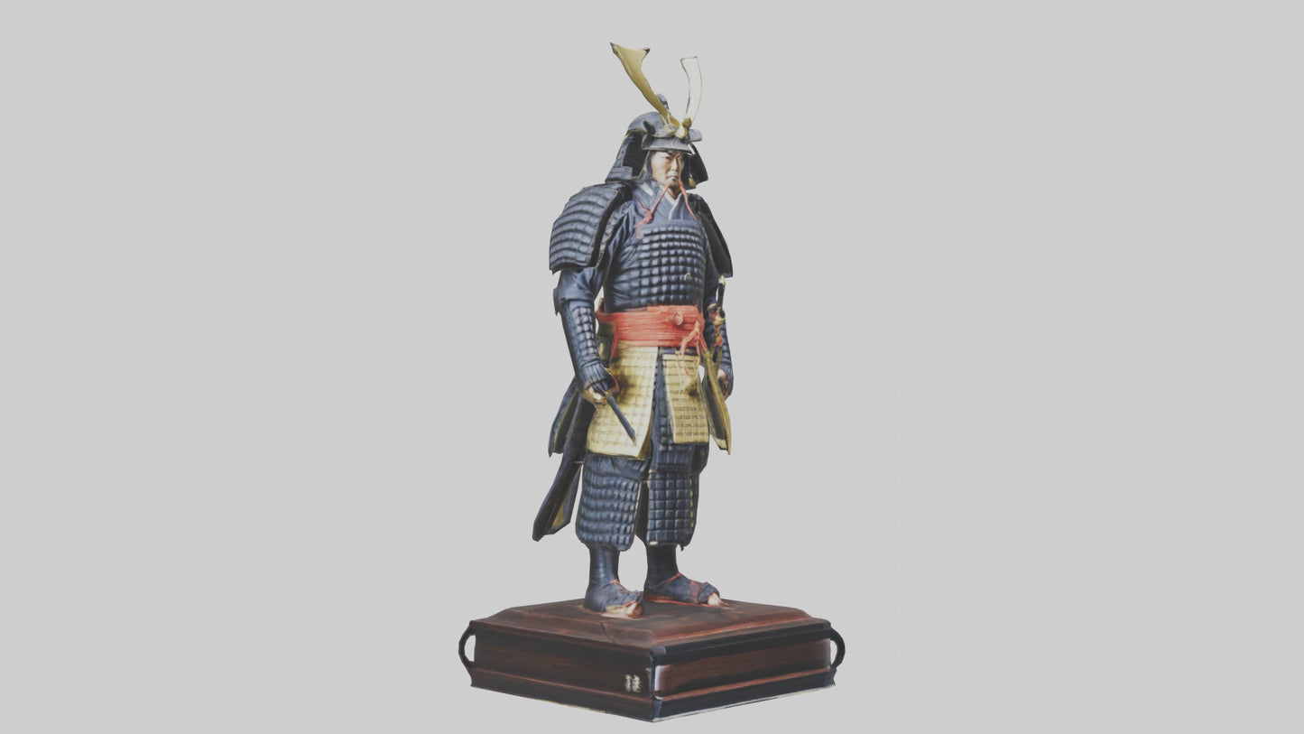 Shogun statue model 3D model