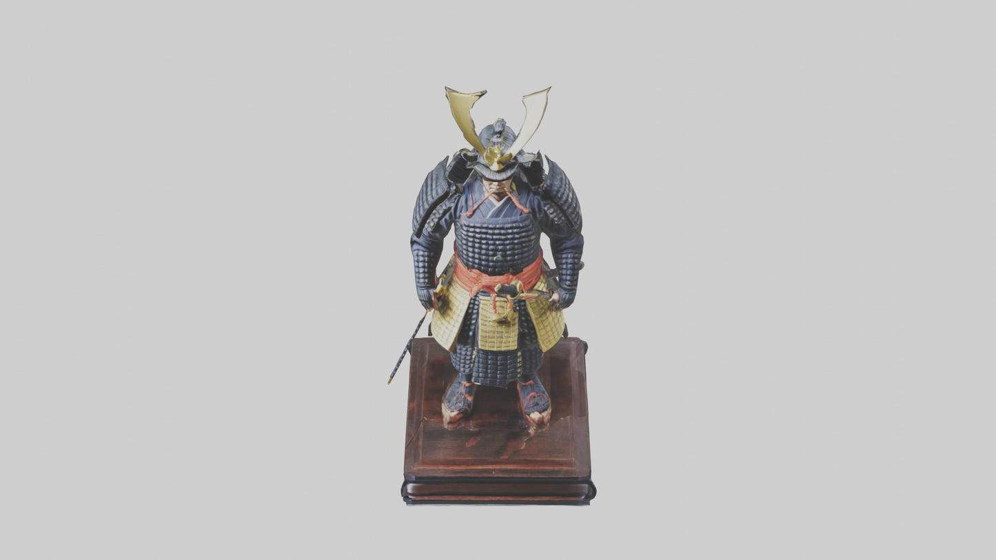 Shogun statue model 3D model