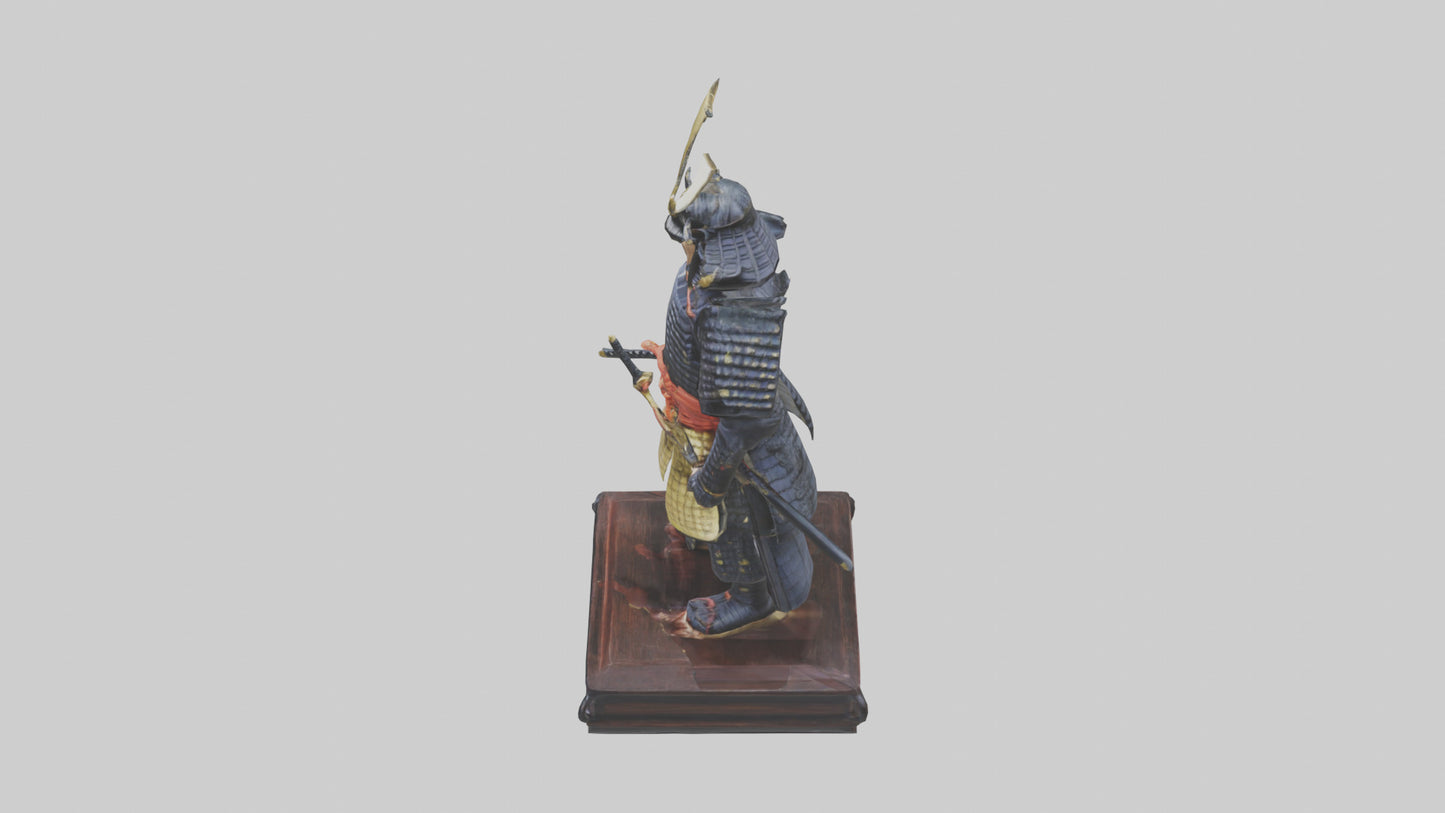 Shogun statue model 3D model