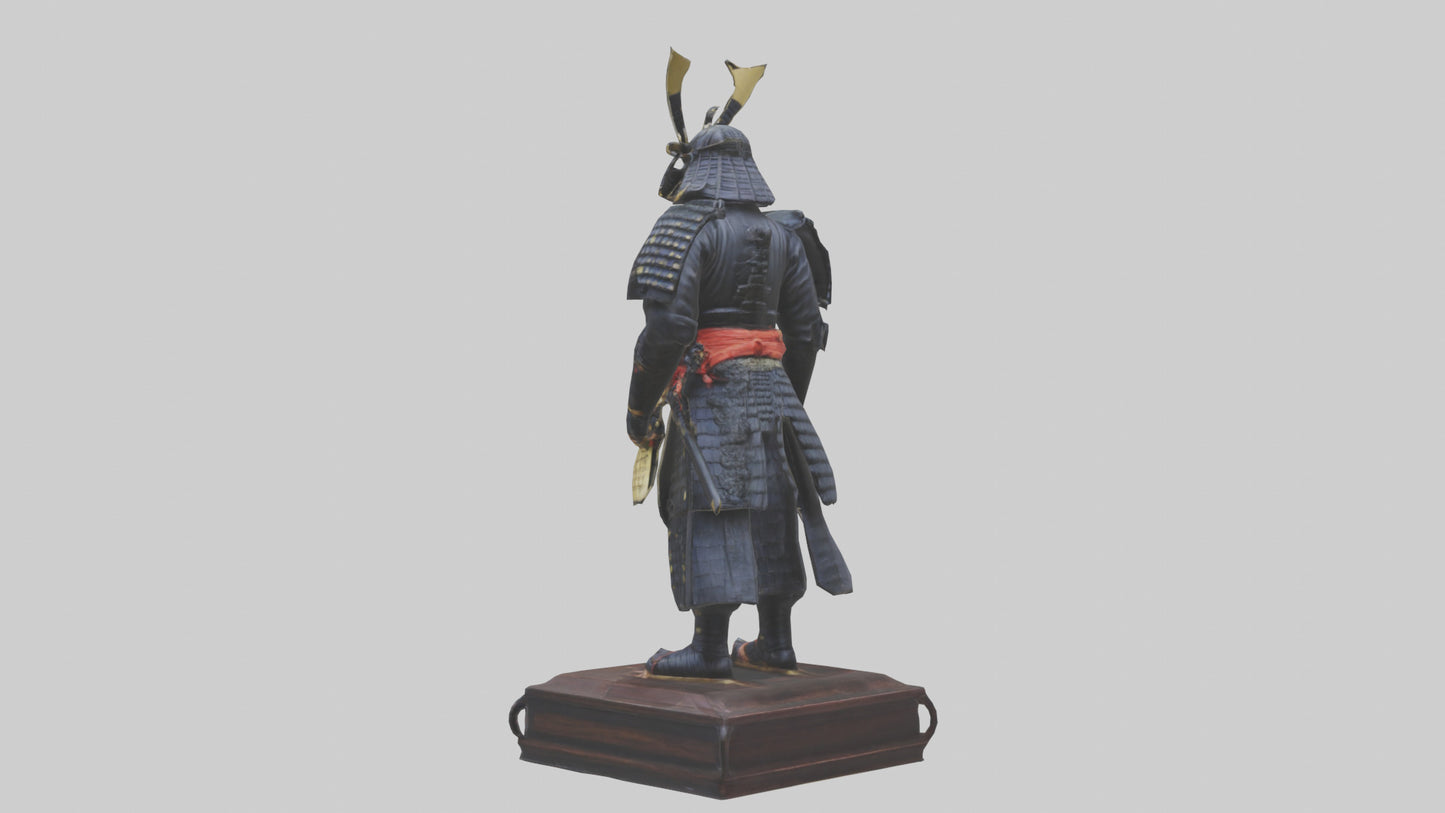 Shogun statue model 3D model