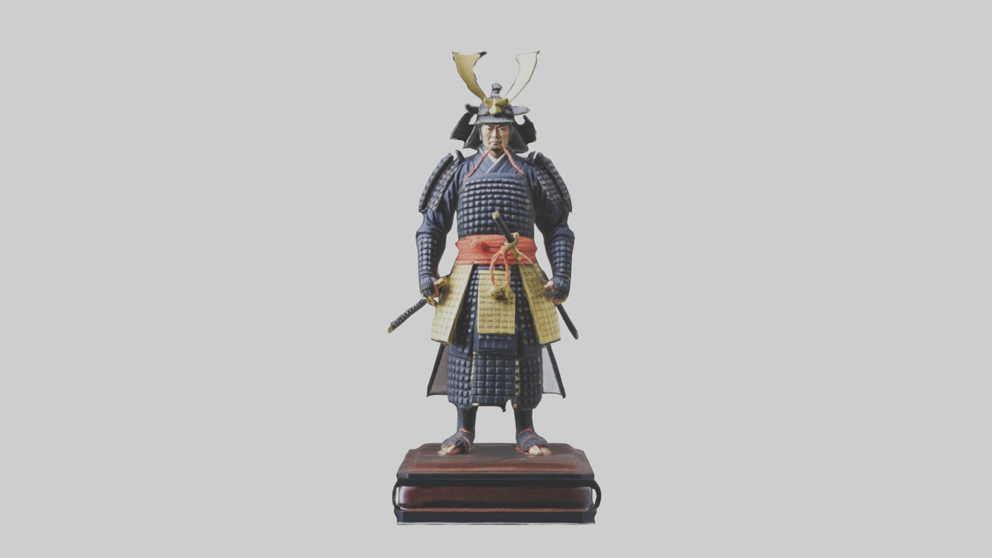 Shogun statue model 3D model