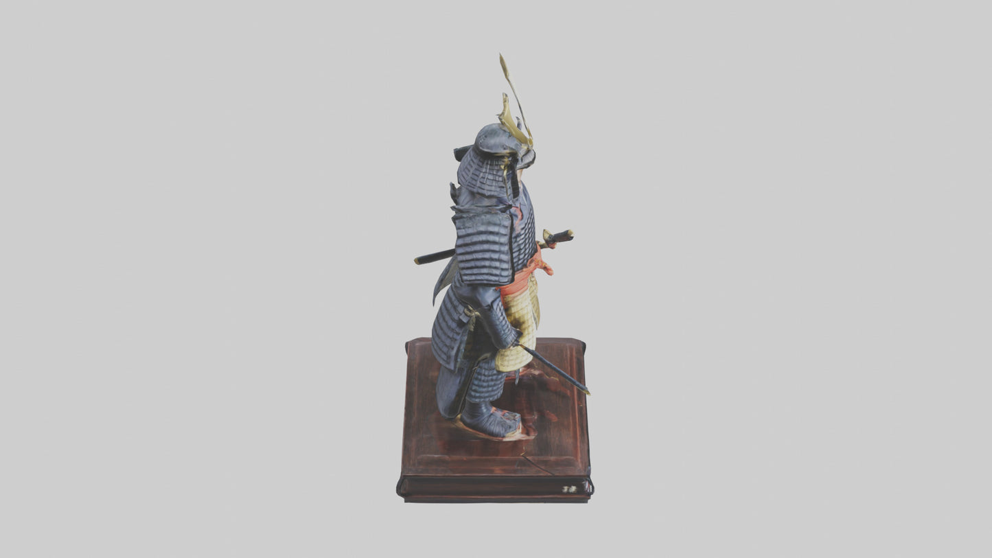 Shogun statue model 3D model