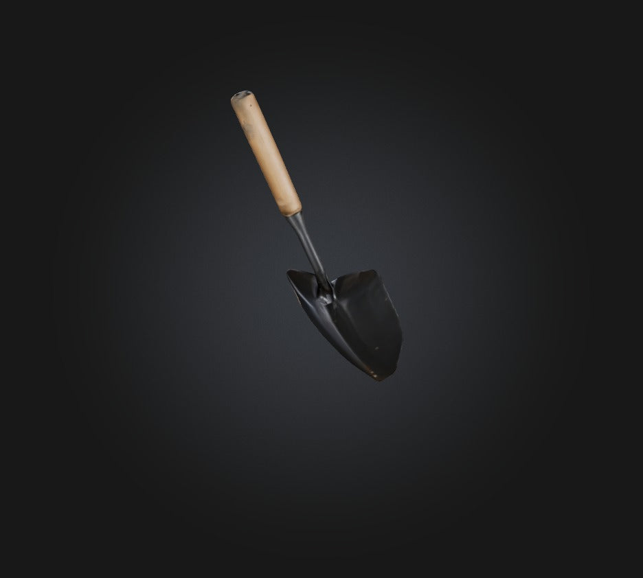 3D model shovel  VR / AR / low-poly
