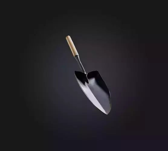 3D model shovel  VR / AR / low-poly