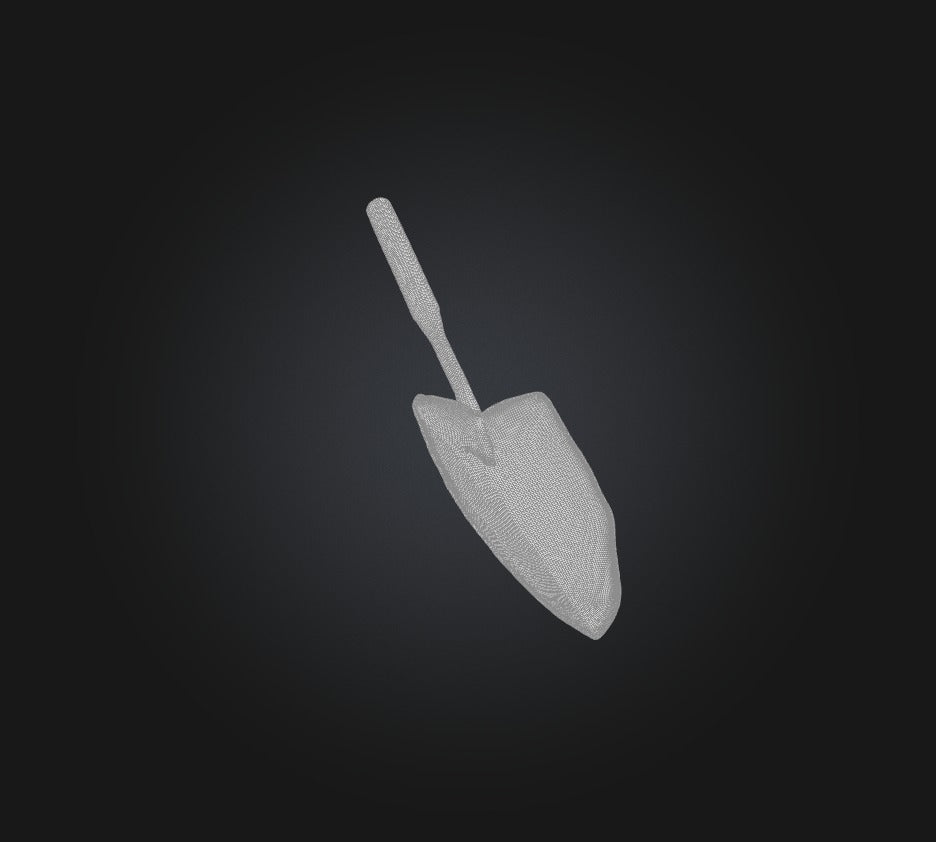 3D model shovel  VR / AR / low-poly