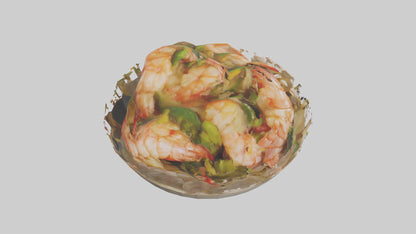 Shrimp stirfry model 3D model