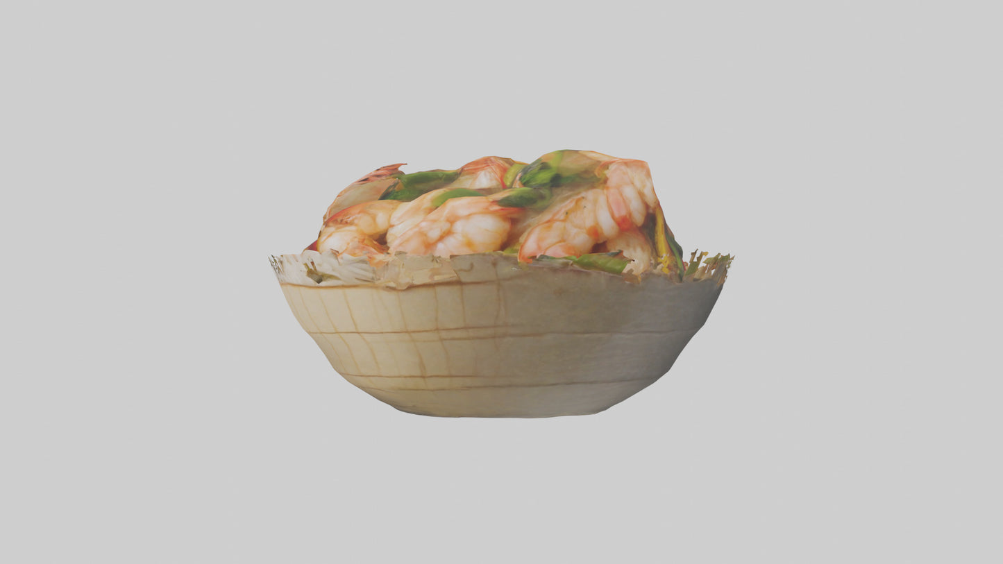Shrimp stirfry model 3D model