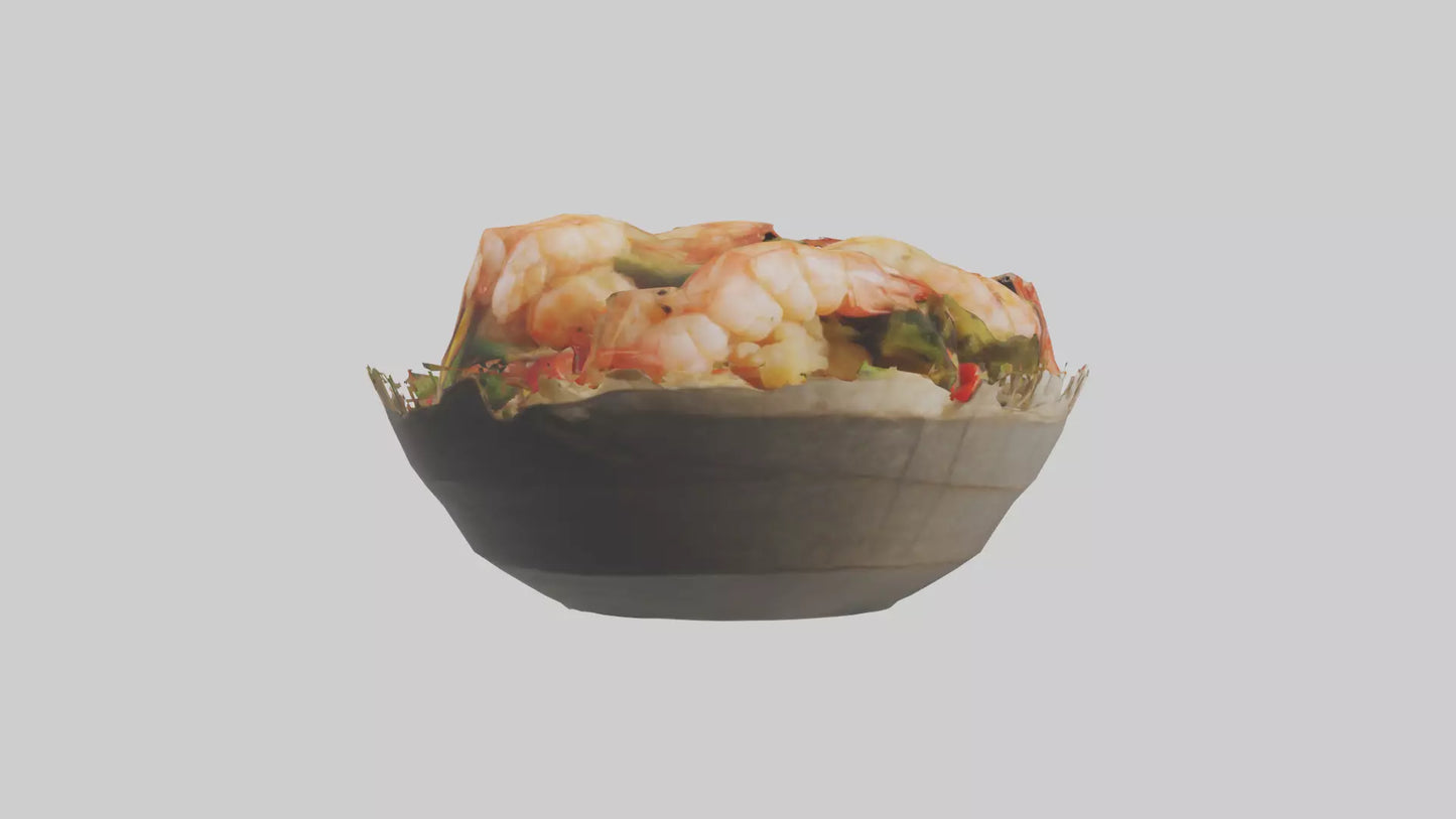 Shrimp stirfry model 3D model