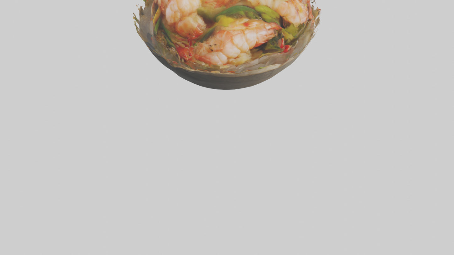 Shrimp stirfry model 3D model