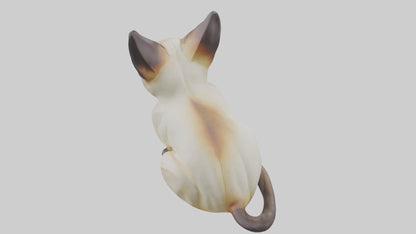 Siamese Cat statue model 3D model