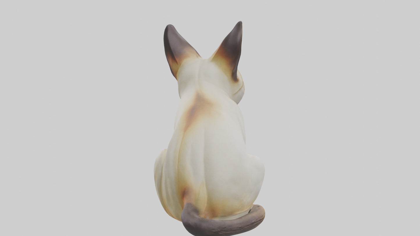 Siamese Cat statue model 3D model