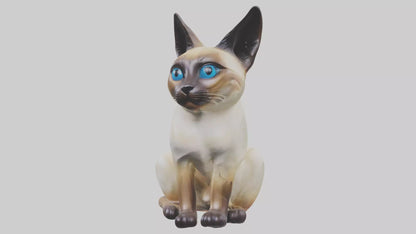 Siamese Cat statue model 3D model