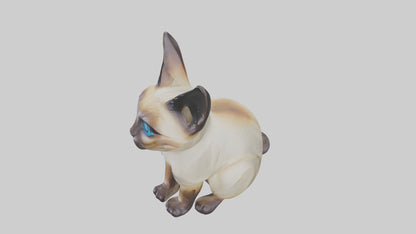 Siamese Cat statue model 3D model