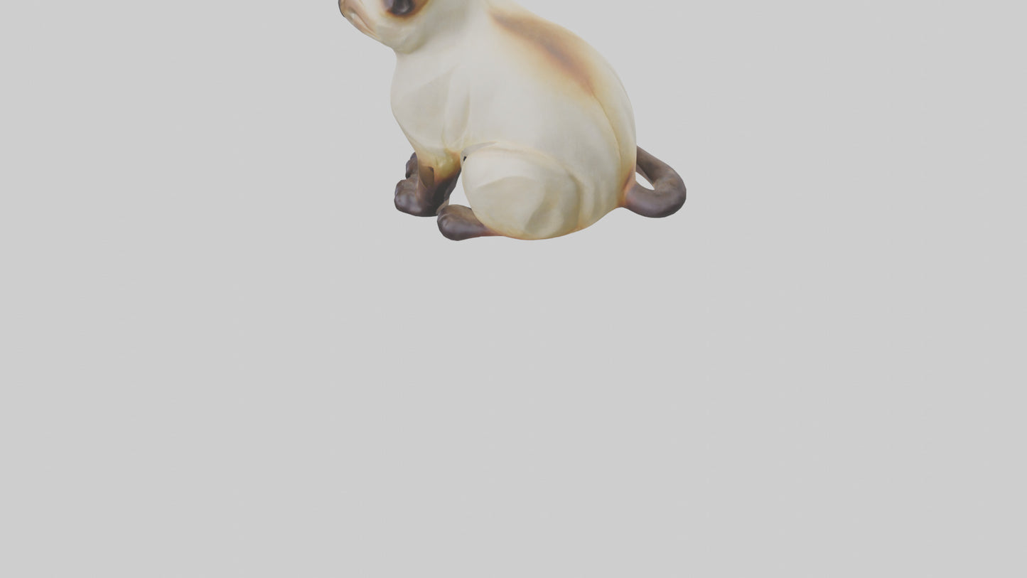 Siamese Cat statue model 3D model