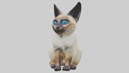 Siamese Cat statue model 3D model