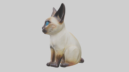 Siamese Cat statue model 3D model