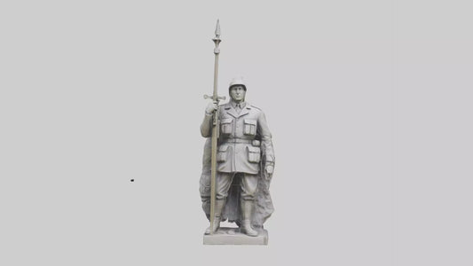 Silent Soldier of Peace Statue model 3D model