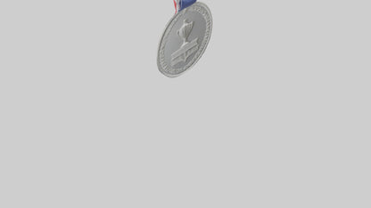 Silver Medal for Achievement model 3D model