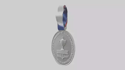 Silver Medal for Achievement model 3D model
