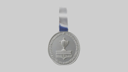 Silver Medal for Achievement model 3D model