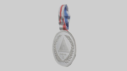 Silver Medal for Achievement model 3D model