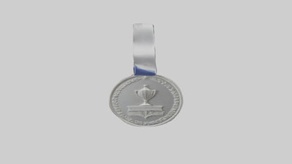 Silver Medal for Achievement model 3D model