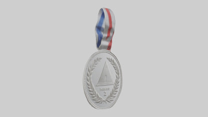 Silver Medal for Achievement model 3D model