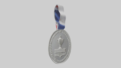 Silver Medal for Achievement model 3D model