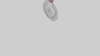 Silver Medal for Achievement model 3D model