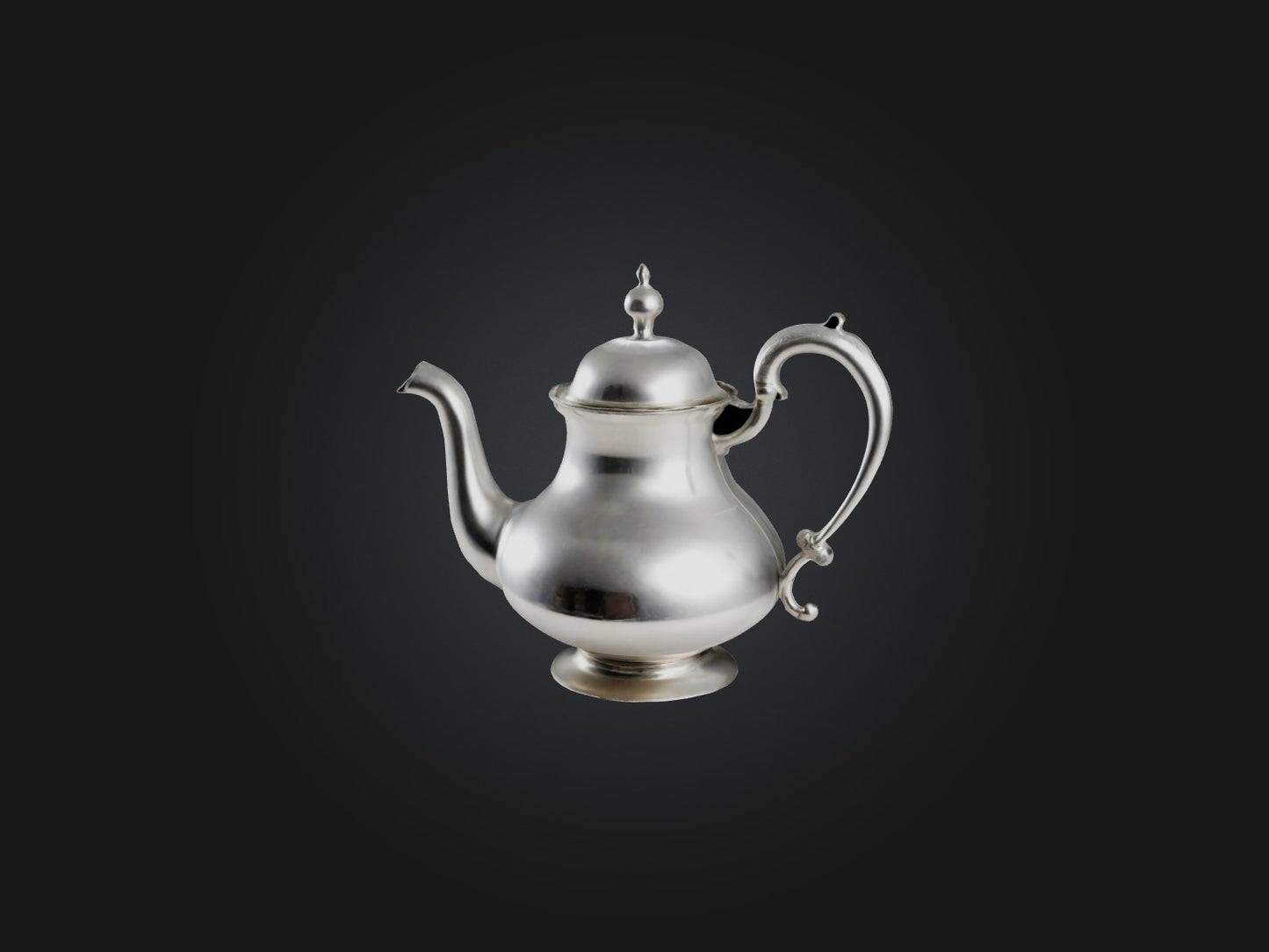 3D model Silver Teapot Model VR / AR / low-poly