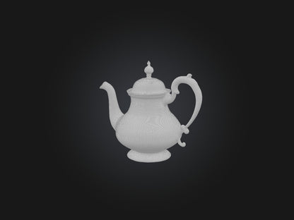 3D model Silver Teapot Model VR / AR / low-poly