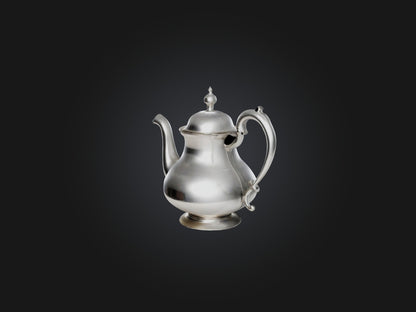 3D model Silver Teapot Model VR / AR / low-poly