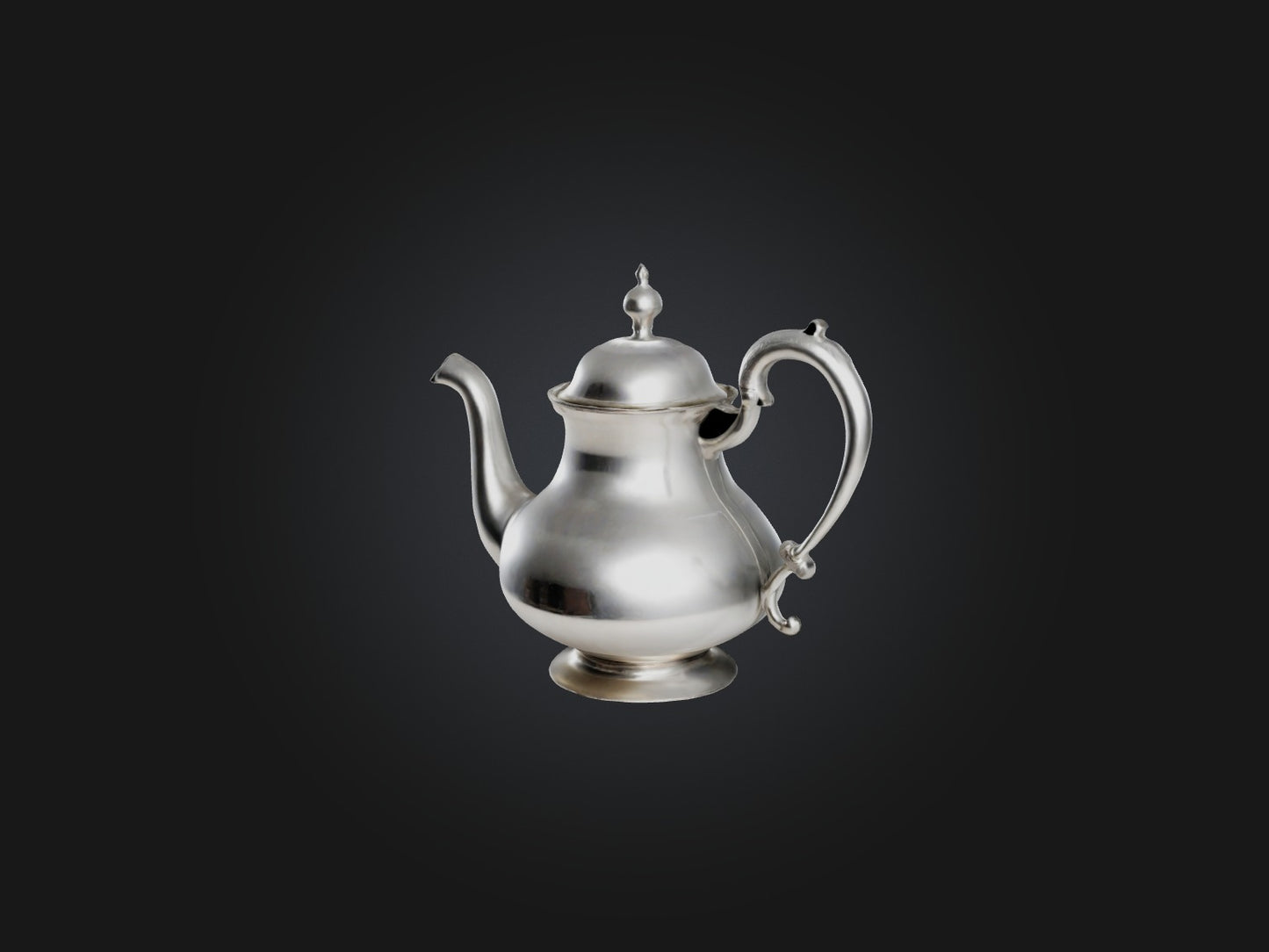 3D model Silver Teapot Model VR / AR / low-poly