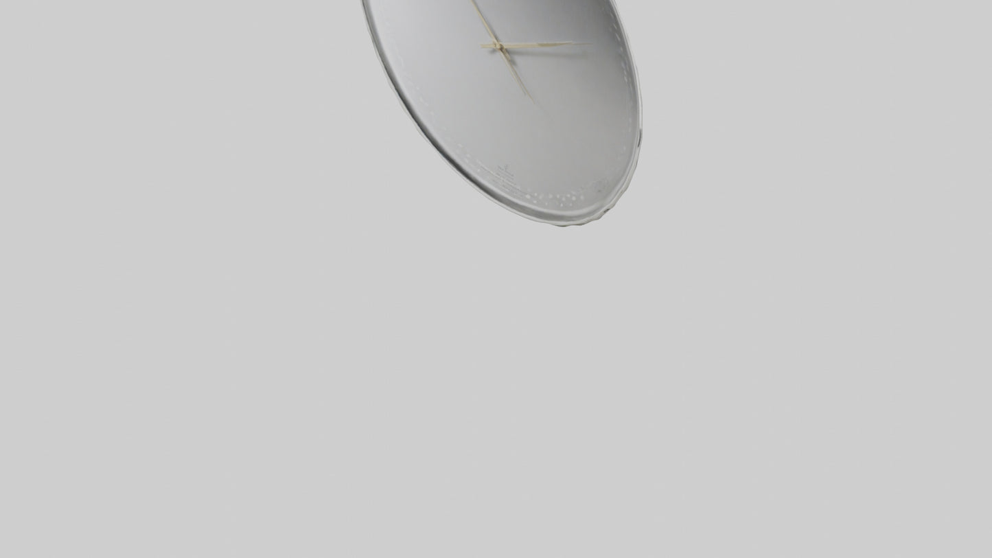 SilverPlated Wall Clock model 3D model