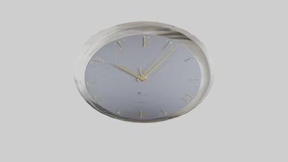 SilverPlated Wall Clock model 3D model