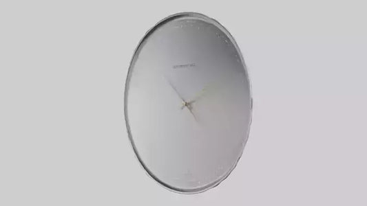 SilverPlated Wall Clock model 3D model