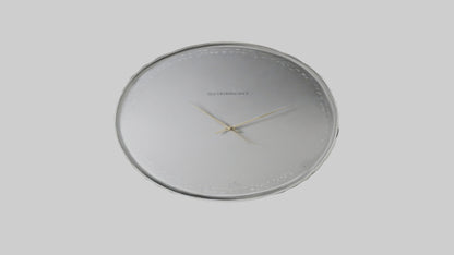 SilverPlated Wall Clock model 3D model